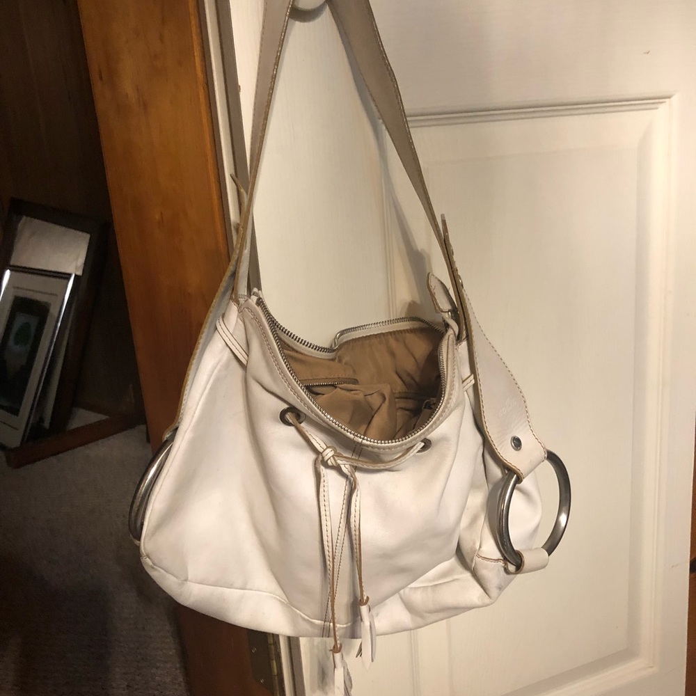 HOGAN White Leather Medium Shoulder Bag